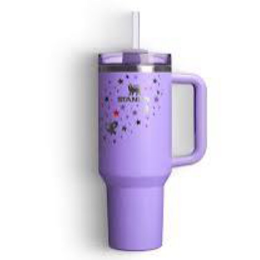 Olivia Rodrigo Stanley Purple Starry Party Tumbler with Straw